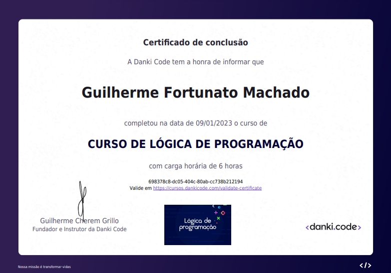 Gui Dev Logica Programacao Course